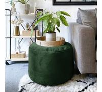rucomfy Beanbags rucomfy Velvet Pouffe - Emerald Green, Green