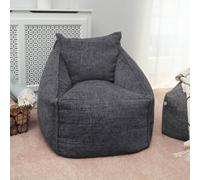 rucomfy Beanbags rucomfy Weave Bean Bag Chair - Comfortable Lounger for Adults & Teens in Grey rucomfy Beanbags Grey
