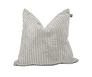rucomfy Beanbags Soft Corduroy Square Floor Cushion - Use as Large Cushion, Pillow or Extra Seating - Home Living Room Decor or Bedroom Furniture - Machine Washable - L68cm x W68cm (Platinum)