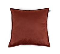 rucomfy Beanbags Velvet Cushion Pillow, Pre-Filled Decorative Soft Support Pad for Bed or Sofa, Machine Washable Elegant Home Accessory - Oxblood Red