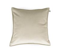rucomfy Beanbags Velvet Cushion Throw Pillow, Pre-Filled Supportive Decorative Seat Pad, Machine Washable Elegant Sofa or Bed Accessory - Cream
