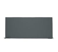 rucomfy Beanbags Water Resistant Single Seater Bench Seatpad. Pre Filled Foam, Strong Ties for Outdoor Funiture (Grey, 115x50cm)