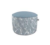 rucomfy Blue Wave Indoor & Outdoor Pouffe Beige