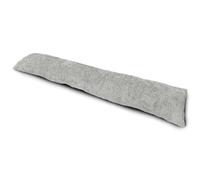 rucomfy Fabric-Filled Heavy Door Draught Excluder - 88cm Long Under Door Seal Energy Saving Draft Blocker Weather Proof Guard - Noise Reduction - 88cm x 18cm x 15cm (Luxe, Platinum Grey)