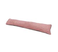 rucomfy Fabric-Filled Heavy Door Waffle Draught Excluder - 88cm Long Under Door Seal Energy Saving Draft Blocker Weather Proof Guard - Noise Reduction - 88cm x 18cm x 15cm (Blush Pink)