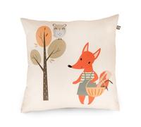 rucomfy Fibre Filled Forrest Friends Cushion. Kids Home Decor, Extra Soft Fabric Throw Cushions. Kids Playroom Comfort Pre-Filled Throw Pillow 40 x 40cm
