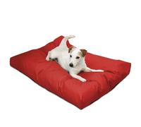 rucomfy Fibre-Filled Medium Dogtuff Water Resistant Pet Bed - Affordable Versatile Dog Bed for Puppies and Senior Dogs, Pre-Filled Inner - Red