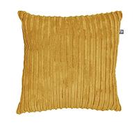 rucomfy Fibre-Filled Plush Cushion - Corduroy Cushions for Living Room, Lounge and Bedroom. Home Decor Accessories. Pre-filled with Fiber Inner. Machine Washable. 45cm x 45cm (Mustard, 1 Pack)