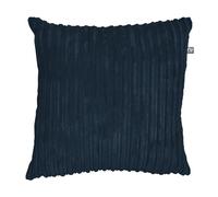 rucomfy Fibre-Filled Plush Cushion - Corduroy Cushions for Living Room, Lounge and Bedroom. Home Decor Accessories. Pre-filled with Fiber Inner. Machine Washable. 45cm x 45cm (Navy, 1 Pack)