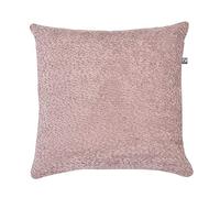 rucomfy Fibre-Filled Snug Cushion for Home Decor, Soft Furnishings Home Accessories for Living Room Sofa or Chair. Fleece Fabric with Invisible Zip. Machine Washable - 45cm x 45cm (Dusky Pink, 1 Pack)