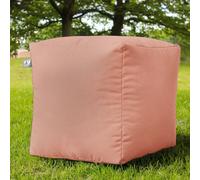 rucomfy Indoor Outdoor Cube Bean Bag - Dusky Pink