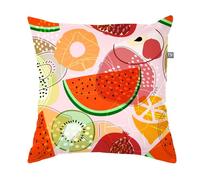 rucomfy Indoor/Outdoor Cushion Tutti Fruity Summer Print - Accessories for Home and Garden Decor Scatter Pillow - Pre Filled with Fibre Inner - Water Resistant - 45 x 45cm (1-Pack)
