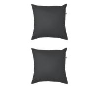 rucomfy Indoor/Outdoor Cushion with Insert Filling - Accessories for Home and Garden Decor Scatter Pillow - Pre Filled with Fibre Inner - Water Resistant - 45 x 45cm (2, Slate Grey, 45cm x 45cm)