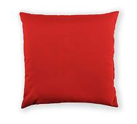 rucomfy Indoor/Outdoor Cushion with Insert Filling - Accessories for Home and Garden Decor Scatter Pillow - Pre Filled with Fibre Inner - Water Resistant - 45 x 45cm (1, Red, 45cm x 45cm)