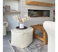 rucomfy Jumbo Cord Cube Bean Bag - Ivory