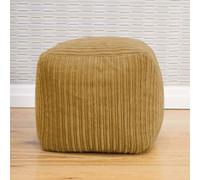 rucomfy Jumbo Cord Cube Bean Bag - Mustard