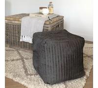 rucomfy Jumbo Cord Cube Bean Bag - Slate Grey