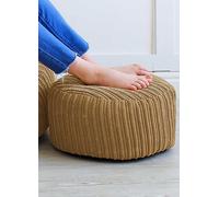 rucomfy Jumbo Cord Footstool Beanbag Caramel