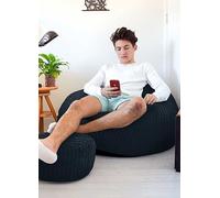 rucomfy Jumbo Cord Slouchbag Beanbag Navy