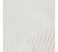 rucomfy Jumbo Corduroy Fabric by The Metre Upholstery Material - 100cm High Quality Fabric DIY Sewing and Crafting Curtains, Cushions, Furnishings (Ivory, Fire Retardant)