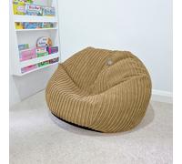 rucomfy Kids Jumbo Cord Slouch Bean Bag -Caramel