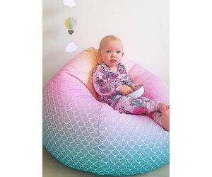rucomfy Mermaid Ombre Kids Classic Beanbag Multi