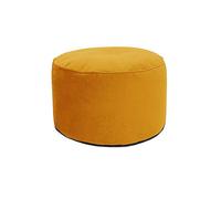 rucomfy Round Velvet Pouffe Beanbag Pink