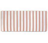 rucomfy Stripe Garden Bench Cushion - Pink & White