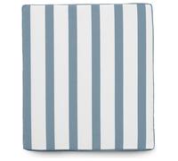 rucomfy Stripe Single Garden Bench Cushion - Blue & White