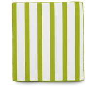 rucomfy Stripe Single Garden Bench Cushion - Green & White