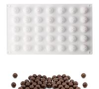 RUCUDIM Silicone Chocolate Mould, Sphere, 1 Mould, 35 Holes, Diameter 2 cm, Food Grade, Reusable, for Cakes, Ice Balls, Jelly, Desserts