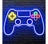 RuCvixkt Gamer Neon Sign Gamepad Shaped LED Neon Signs for Game Room Decor, Gaming zone light for Boys Room, Neon Gaming Sign for Wall Decor, USB Powered Gamer Gifts for Teens, Boys, Kids
