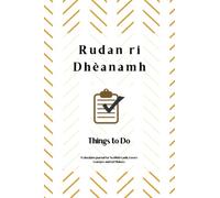 Rudan ri Dhèanamh - Things to Do: A checkbox journal for Scottish Gaelic Lovers Learners and List Makers