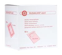 Rudavlies sterile wound plaster, 10 cm x 8 cm, 50 pieces