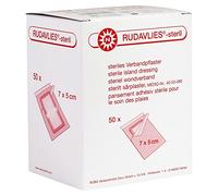 Rudavlies Sterile Wound Plaster - 50 Pieces - Sterile Plasters - Various Sizes - 2.76, not present