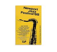 Rudd Newport Jazz Festival Poster Wall Art Print, Retro Aesthetic Room Decor Painting Canvas Posters for Home And Office Decorations 16x24inch(40x60cm)