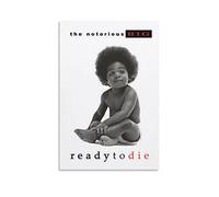 Rudd The Notorious Big Ready To Die Poster Wall Art Print, Retro Aesthetic Room Decor Painting Canvas Posters for Home And Office Decorations 16x24inch(40x60cm)
