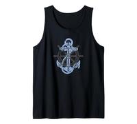 Rudder Anchor Steering Wheel Sailing Boat North Maritime Tank Top