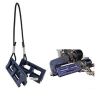 Rudder Lock for Birthboard Hydraulic Handlebar 4 Inch Distance Blue PP Locking with Double Lock and Rope for Safe Boat Transport and Storage Without Scratches