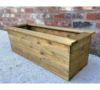 RUDDINGS WOOD Quality Large Planter Wooden Trough Garden Plant Flower Vegetable Container Tub