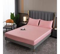 RUDDOG Natural Mulberry Silk Fitted Sheet Mattress Cover Queen King Size Customized Size Luxury Silk Bedding Sheets