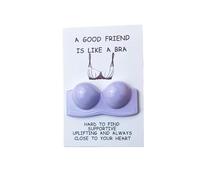 Rude Best Friend Birthday Card, Funny Bra Birthday Card for Bestie, Humorous Pocket Hug for Women Friendship, A Good Friend Is Like A Bra Hilarious Friendship Card for Women