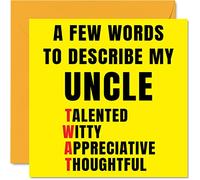 Rude Birthday Cards for Uncle, Few Words Describe Tw*t