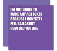 Rude Birthday Cards for Women and Men, No Age Jokes