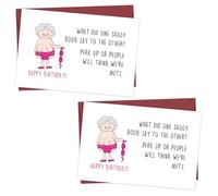 Rude Birthday Cards, Funny Birthday Cards for Women with Envelope - Humorous Greeting Card Gift for Older Women, Mum, Sister, Wife, Auntie, Bestie - Female Friend Birthday Card