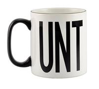 Rude Black RI'm Handle with Slogan I'm a on the Other Side Ceramic Mug, White