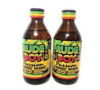 Rude Boy Passion Tonic Wine 15% Vol 200ml (Bundle of 2) | Fruity Flavoured Fortified Wine | Caribbean Inspired Drink | Bold Taste