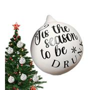 Rude Christmas Baubles, Funny Offensive Christmas Tree Decorations, Sweary Gag Christmas Balls, Humorous Dirty Words Hanging Christmas Ornaments, for & Party Favors