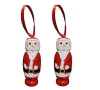 Rude Christmas Tree Decoration - Funny Santa Claus Pendant Ornament 2024, Wooden Christmas Decorations (2PCS)