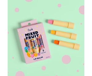 Rude Cosmetics - Mixed Fruit Lip Balm Trio - 2 Types Refreshing Set - 4g